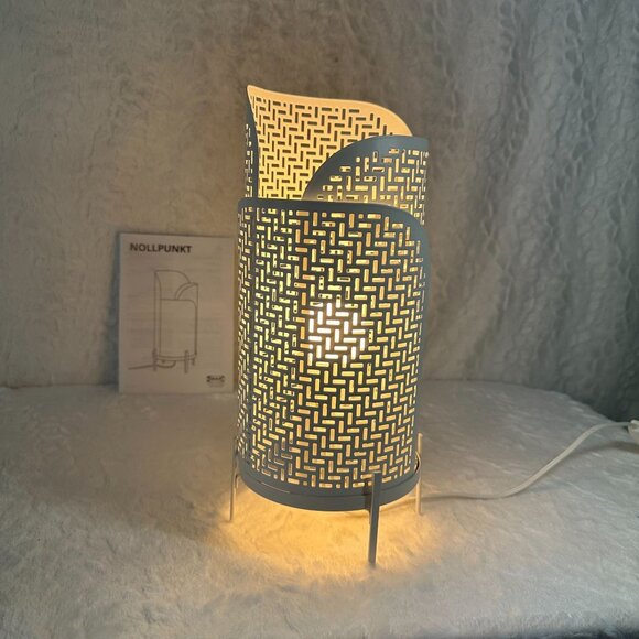 Ikea Nollpunkt Table Lamp Modern White Design LED Bulb Included 13W Max 14" Tall - Picture 6 of 6